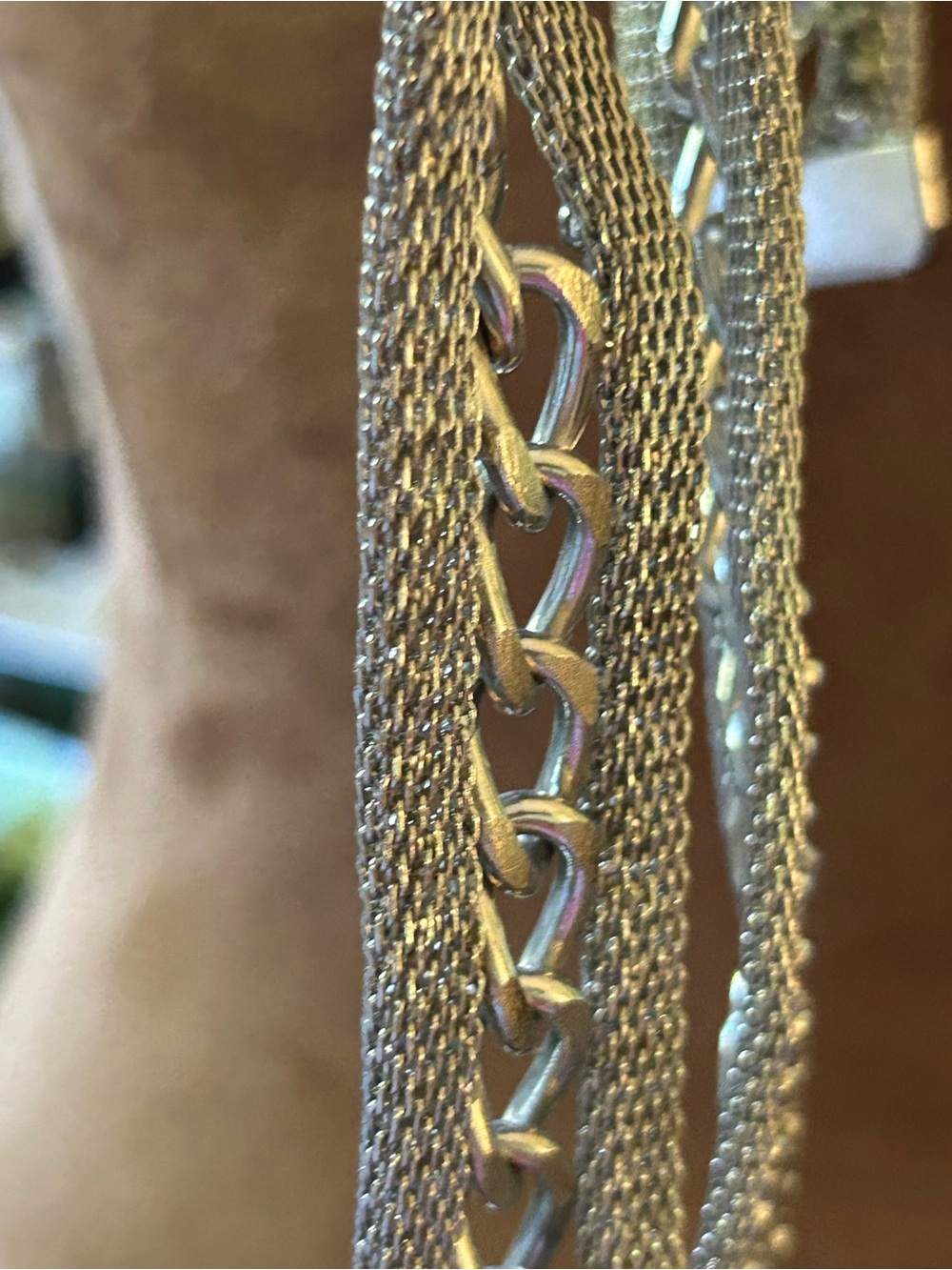 Metal mesh chunky western style belt. - Picture 10 of 11